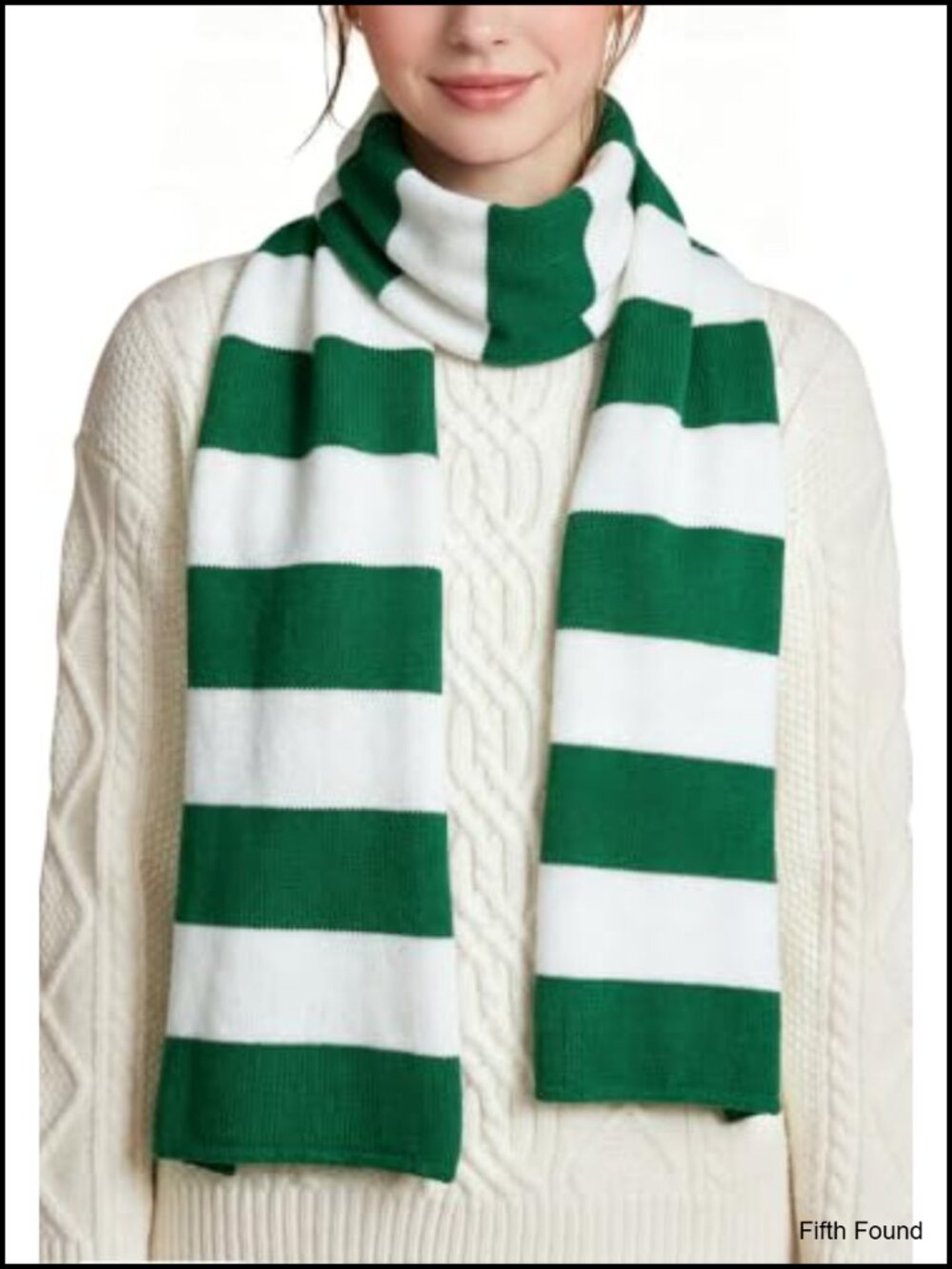 Soft Acrylic Knit Striped Winter Scarf 72x10 Classic Cold Weather Wrap